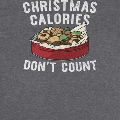 Christmas T-Shirt - Christmas Calories Don't Count Officially Licensed
