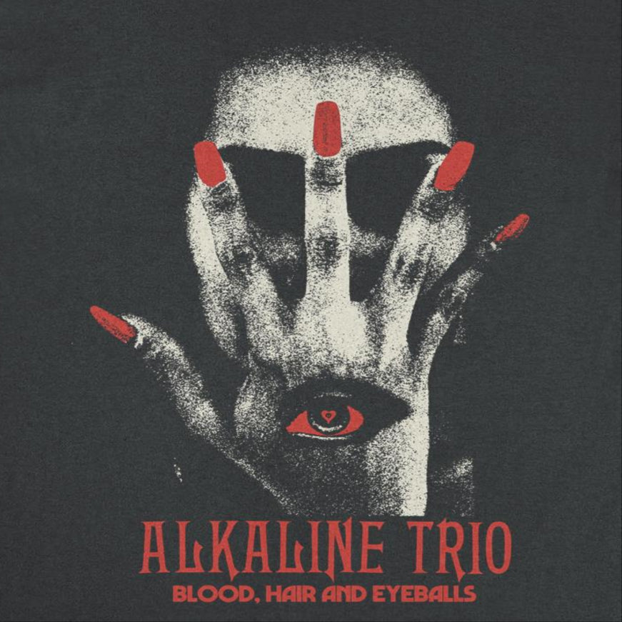 Alkaline Trio BHE 4Hand Mens T Shirt Black Officially Licensed