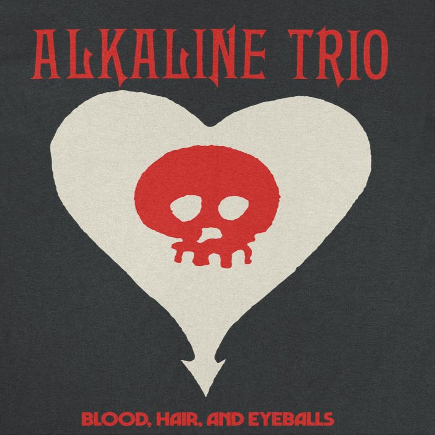 Alkaline Trio Heartskull Mens T Shirt Black Officially Licensed
