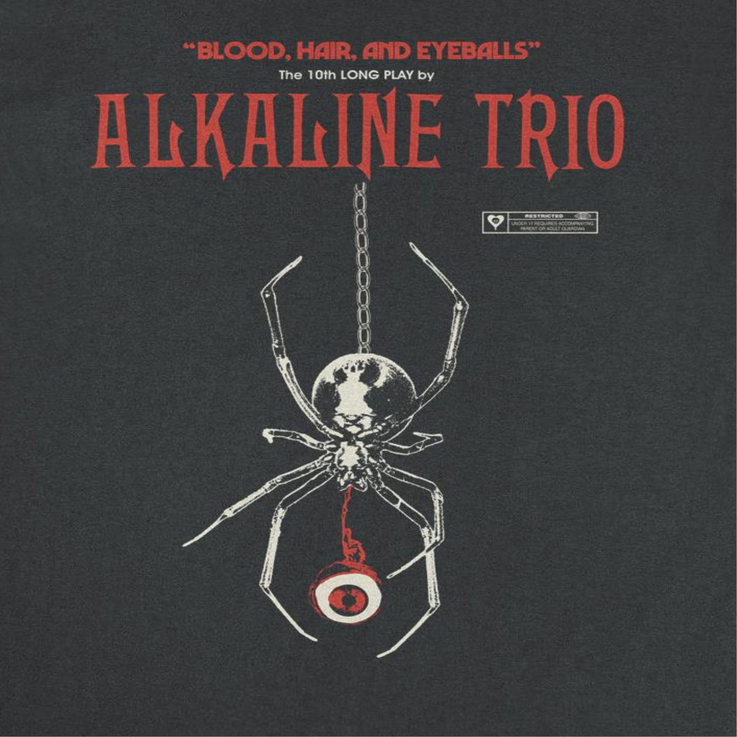 Alkaline Trio BHE Spider Mens T Shirt Black Officially Licensed