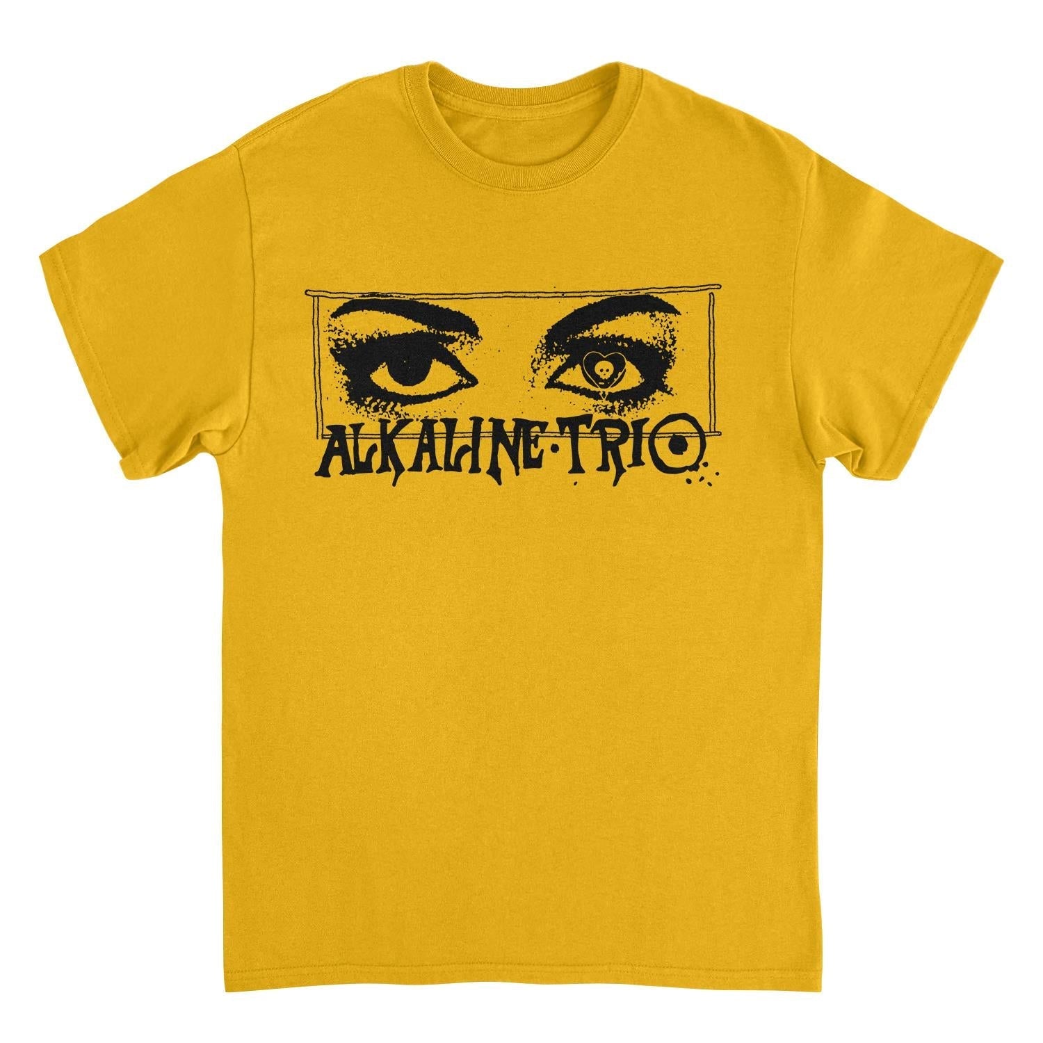 Alkaline Trio Alkaline Stare Mens T Shirt Gold Officially Licensed