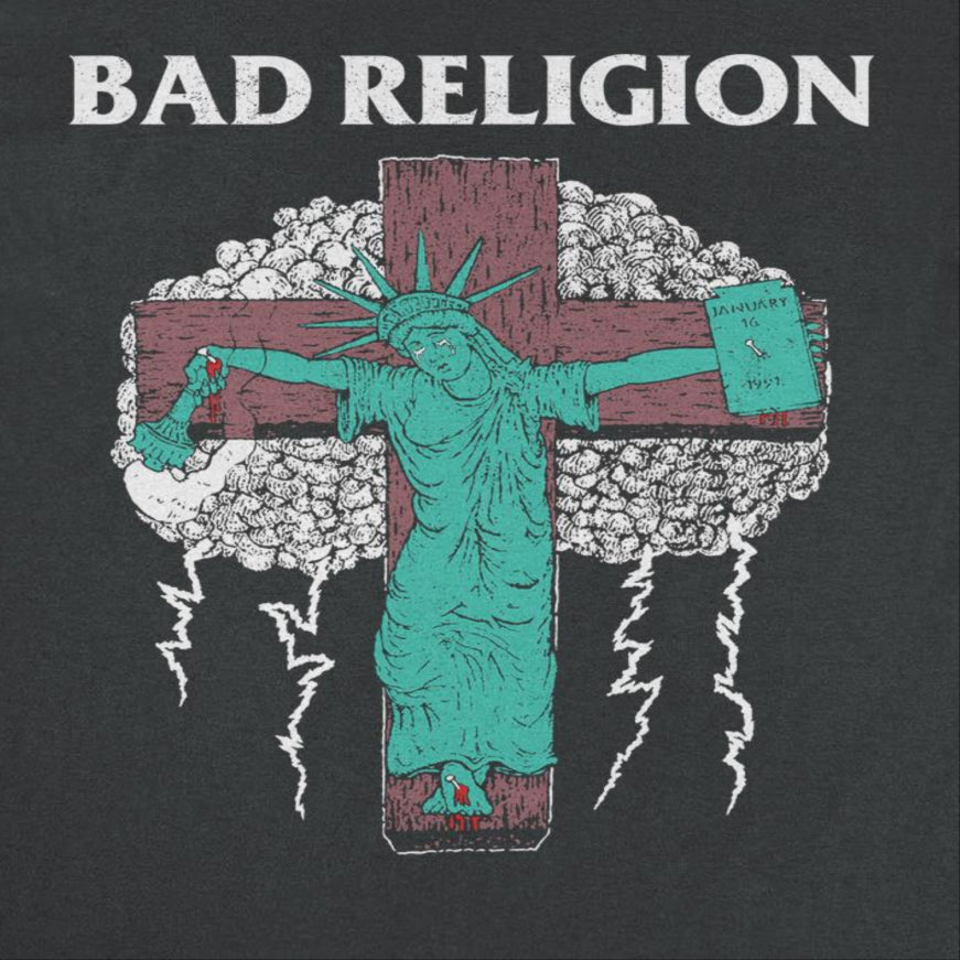 Bad Religion Liberty 91 Tour Back Mens T Shirt Black Officially Licensed