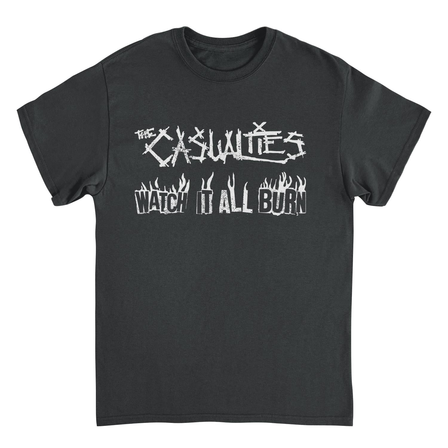 The Casualties All Out War Back Mens T Shirt Black Officially Licensed