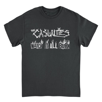 The Casualties All Out War Back Mens T Shirt Black Officially Licensed