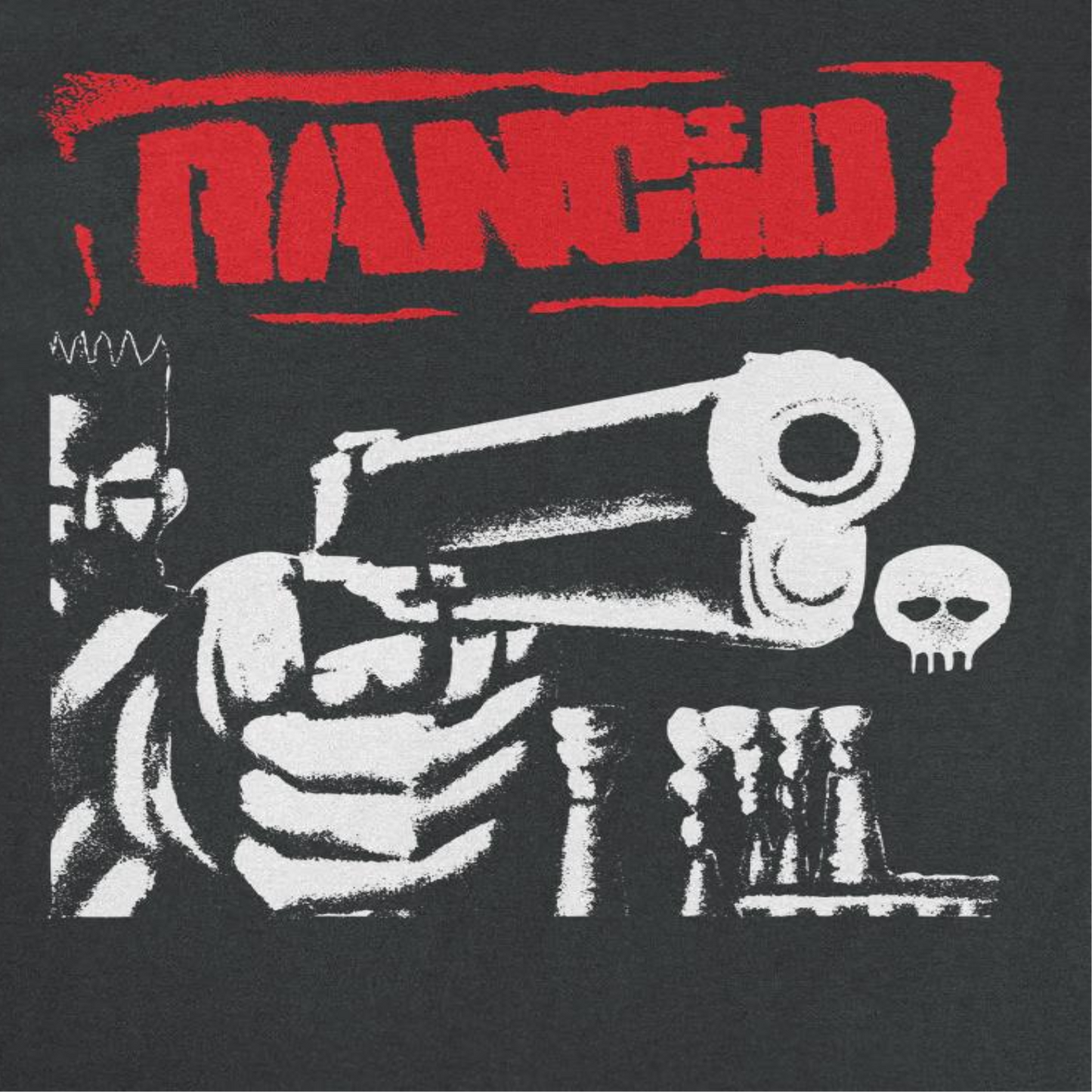 Rancid Ran1 Big Gun Mens T Shirt Black Officially Licensed