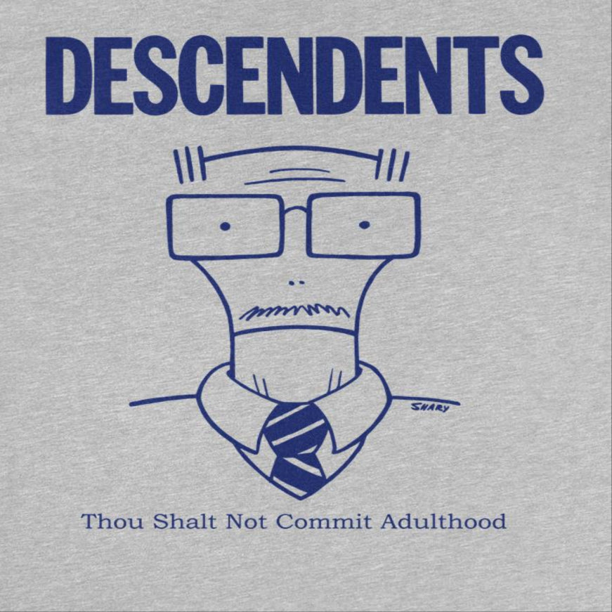 Descendents Commit Adulthood Mens T Shirt Sport Grey Officially Licensed