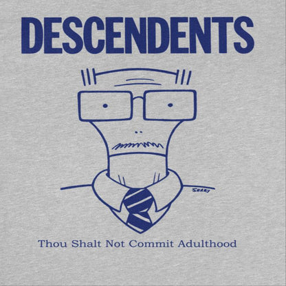 Descendents Commit Adulthood Mens T Shirt Sport Grey Officially Licensed
