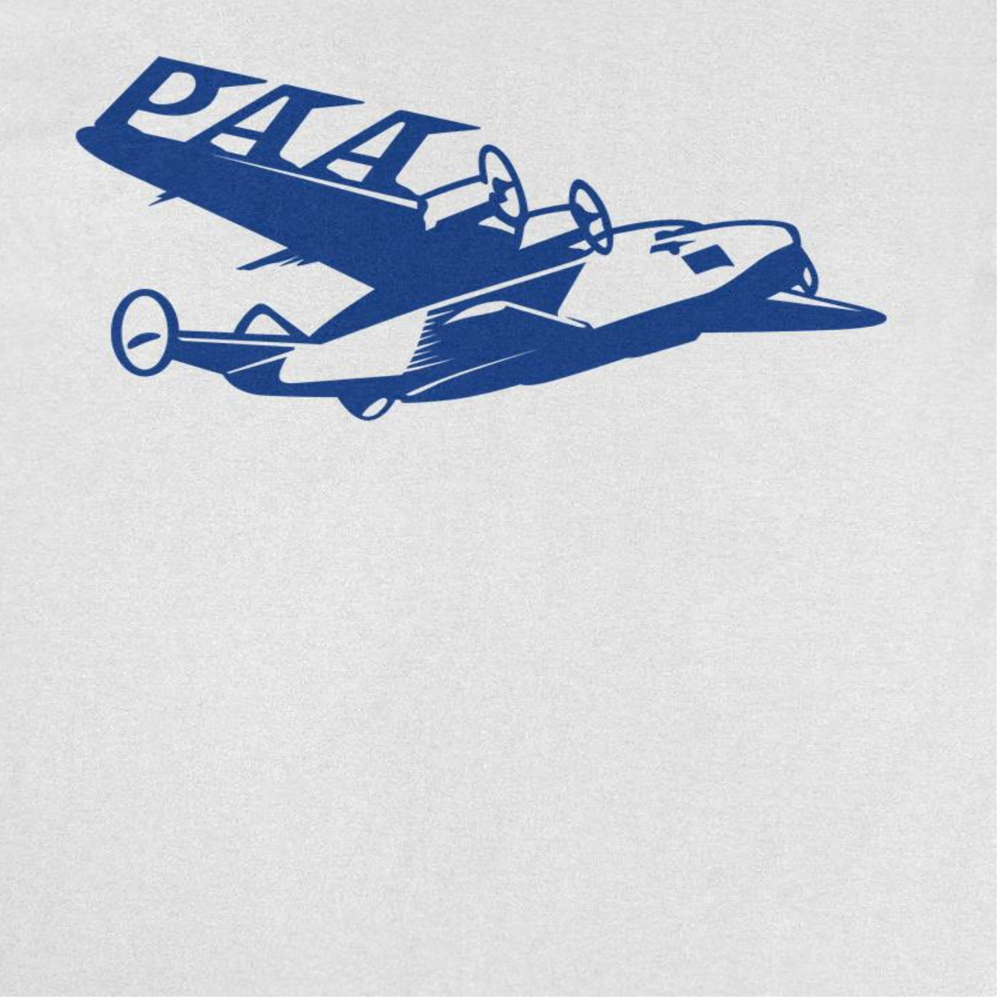 Pan Am PAA Wing Blue Print Mens T Shirt White Officially Licensed