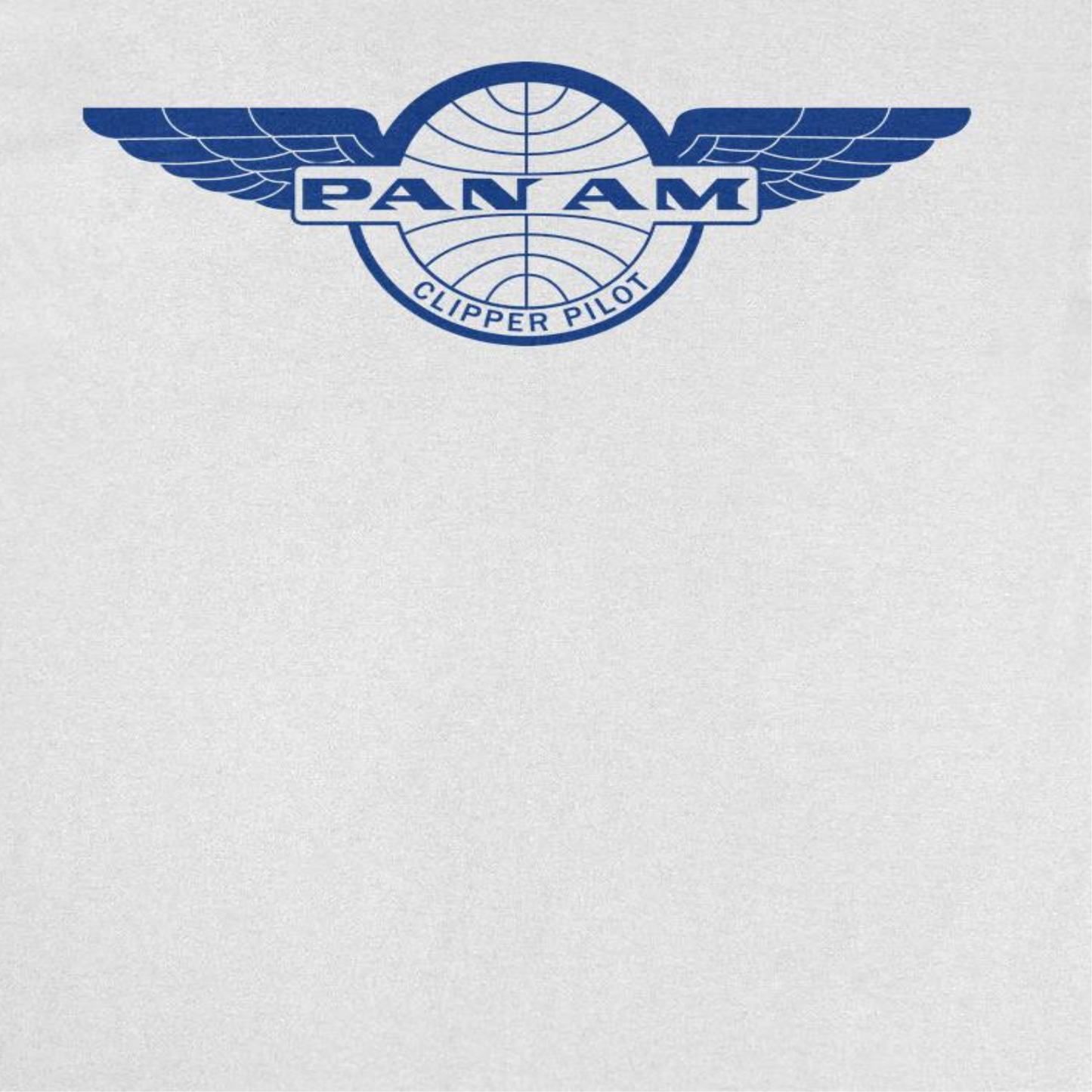 Pan Am Clipper Pilot Blue Print Mens T Shirt White Officially Licensed