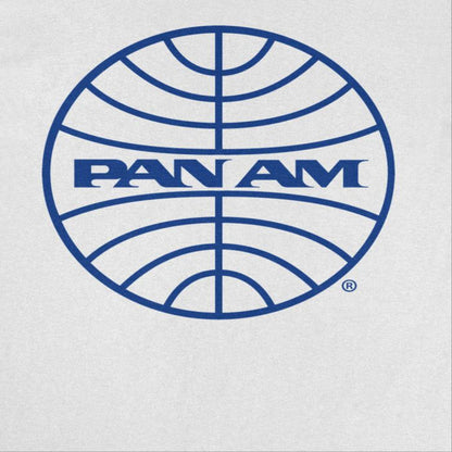 Pan Am Classic Blue Logo in Mens T Shirt White Officially Licensed