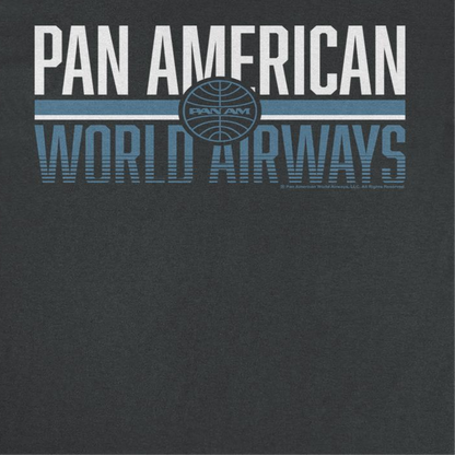 Pan Am Retro Pan American World Airways Mens T Shirt Black Officially Licensed