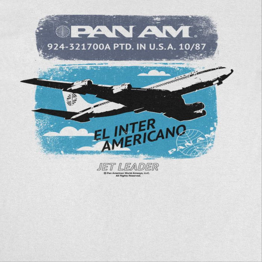 Pan Am El Inter Americano Mens T Shirt White Officially Licensed