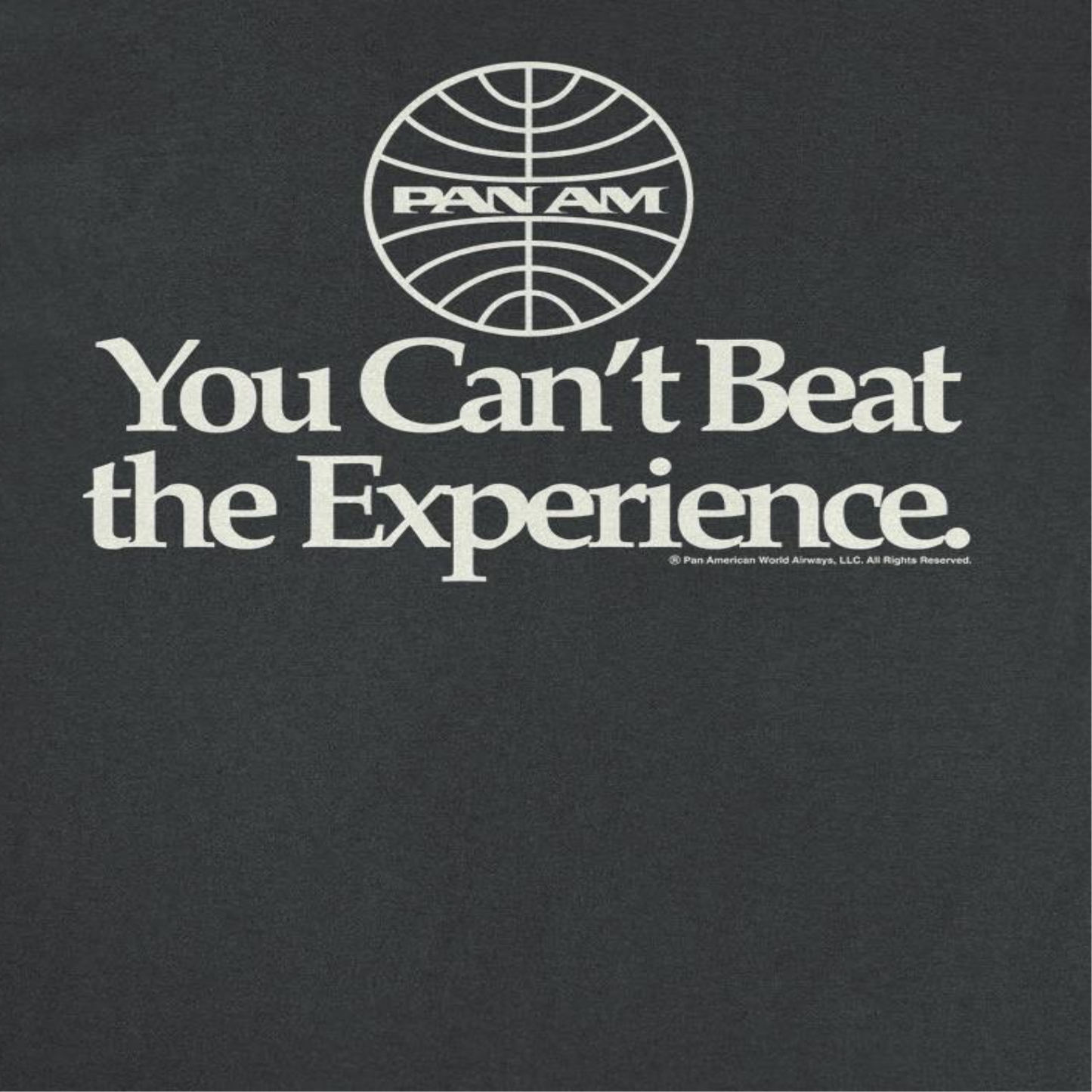 Pan Am Airways You Cant Beat the Experience Mens T Shirt Black Officially Licensed