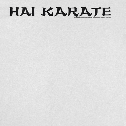 Hai Karate Horizontal Logo Retro Aftershave Mens T Shirt White Officially Licensed