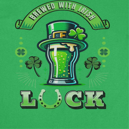 St. Patricks Day Brewed with Irish Luch T-Shirt Officially Licensed