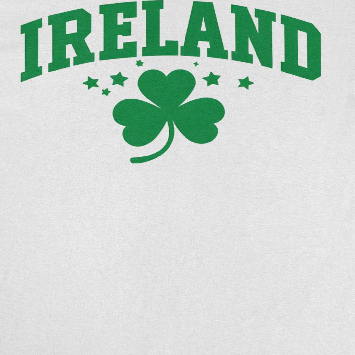 St. Patricks Day Ireland Clover Text T-Shirt Officially Licensed