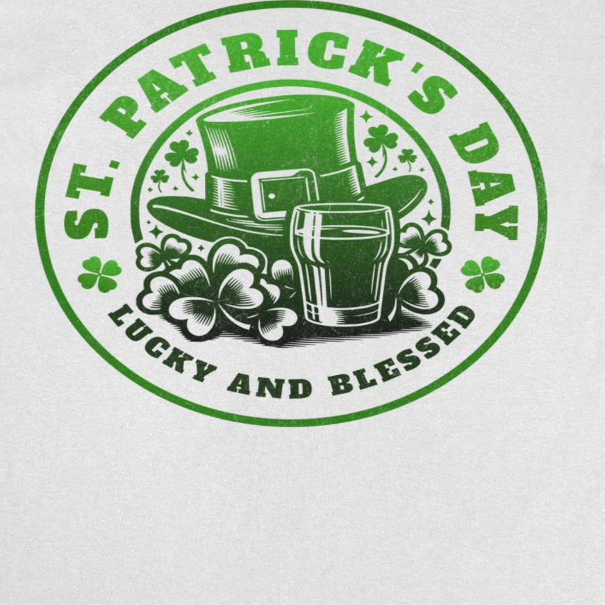 St. Patricks Day Lucky and Blessed T-Shirt Officially Licensed