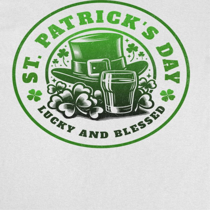 St. Patricks Day Lucky and Blessed T-Shirt Officially Licensed
