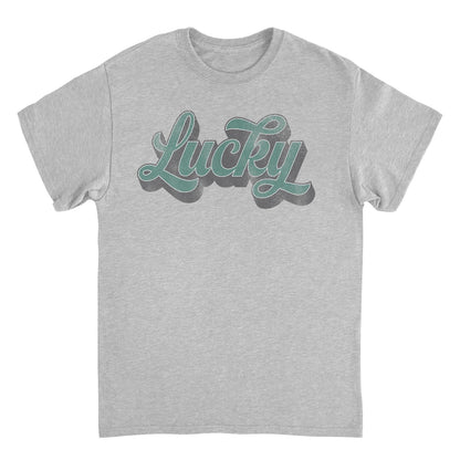 St. Patricks Day Lucky Script 3D T-Shirt Officially Licensed