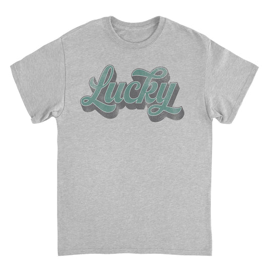St. Patricks Day Lucky Script 3D T-Shirt Officially Licensed