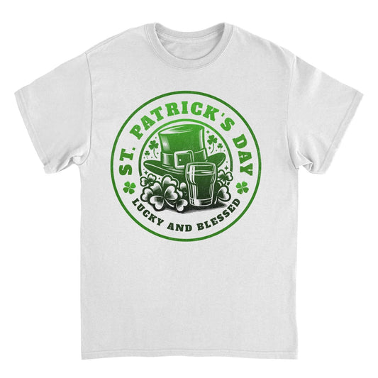 St. Patricks Day Lucky and Blessed T-Shirt Officially Licensed