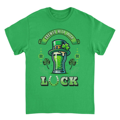 St. Patricks Day Brewed with Irish Luch T-Shirt Officially Licensed