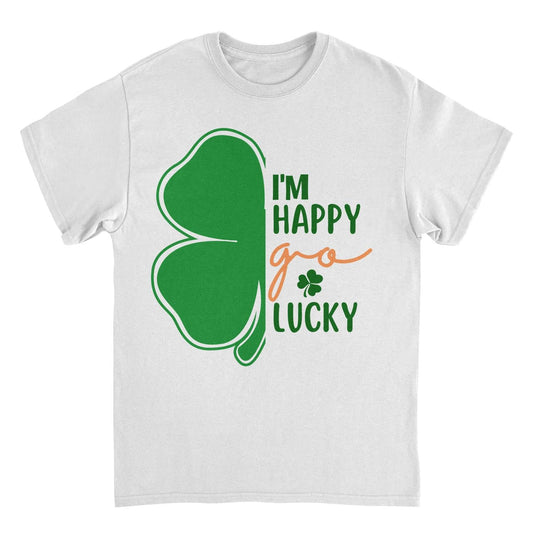 St. Patricks Day I am a Happy Go Lucky T-Shirt Officially Licensed