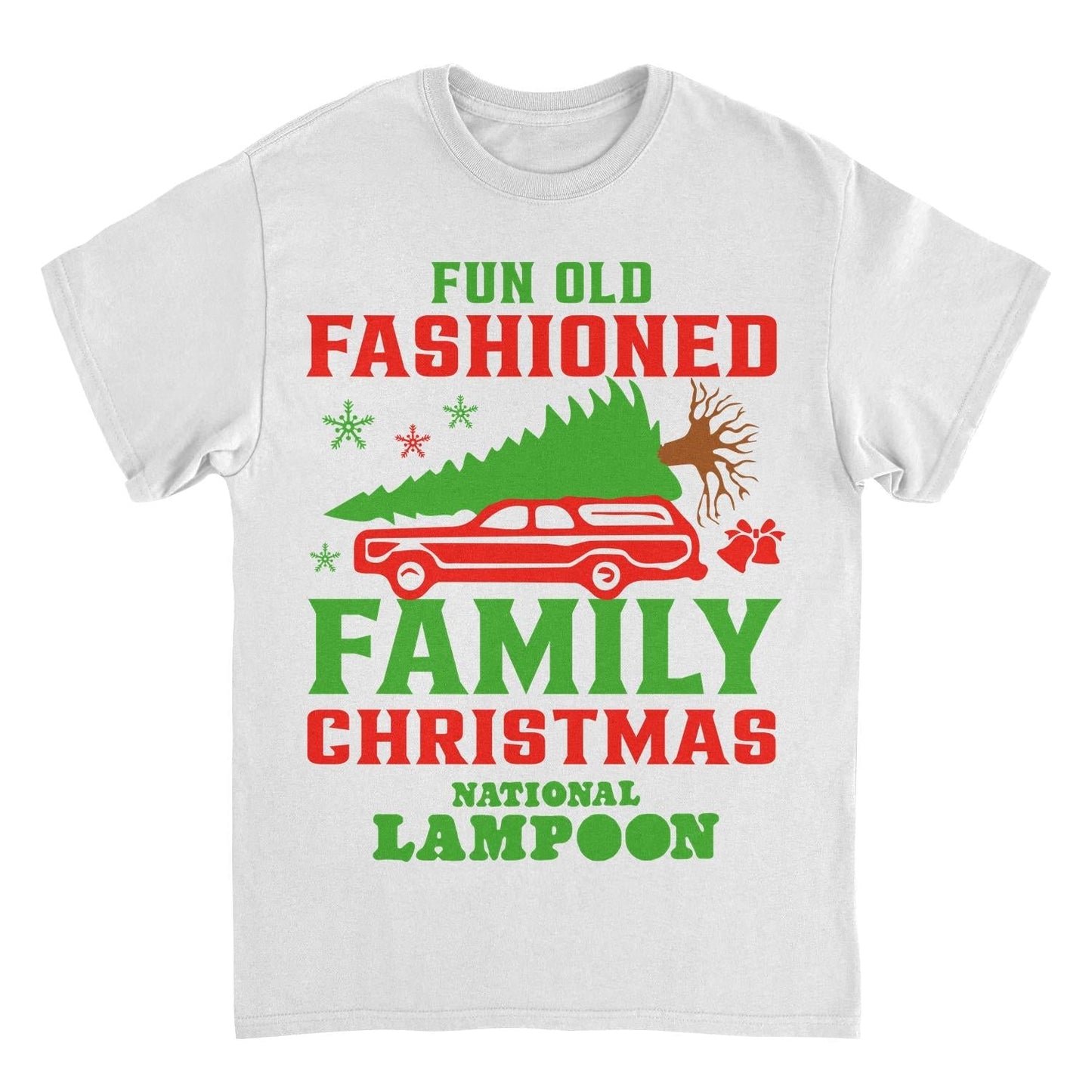 National Lampoon's Christmas Vacation Old Fashioned Family Mens T Shirt White Officially Licensed