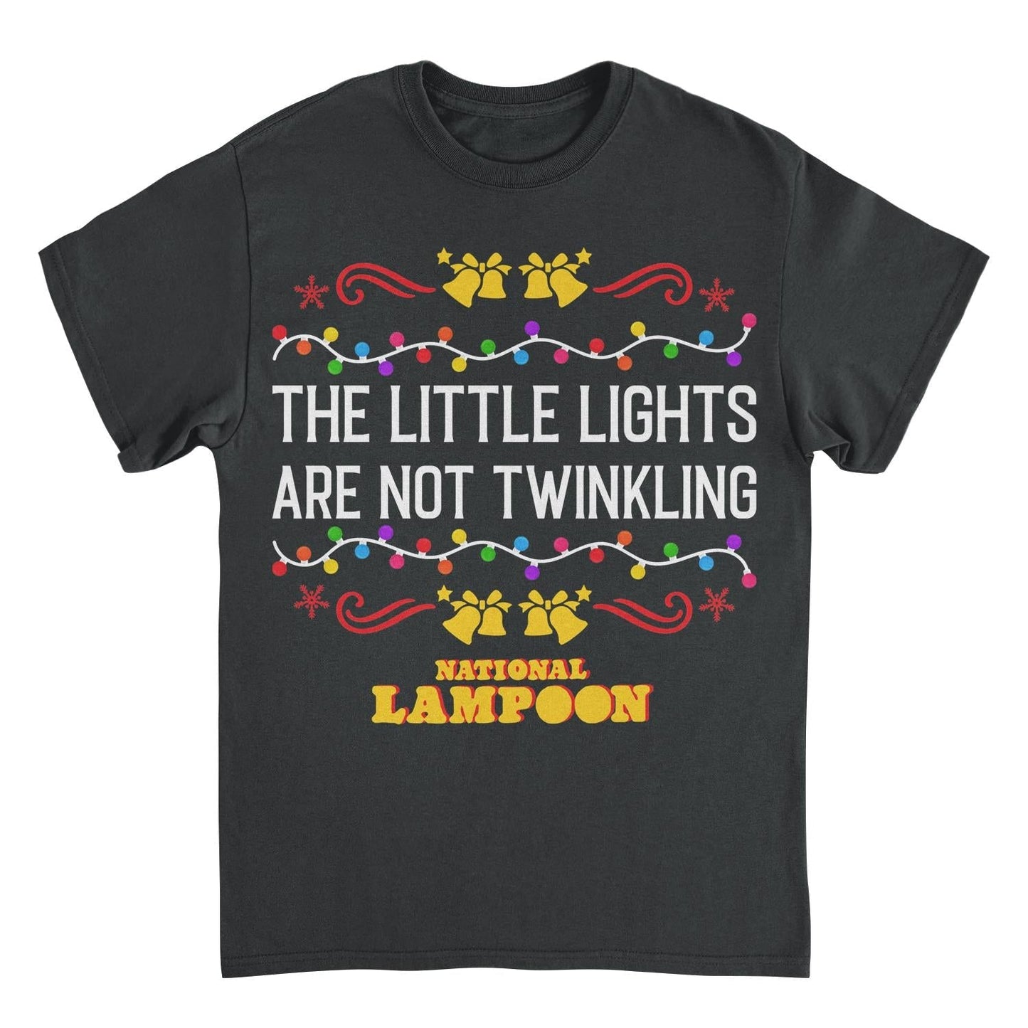 National Lampoon's Christmas Vacation Little Lights Mens T Shirt Black Officially Licensed