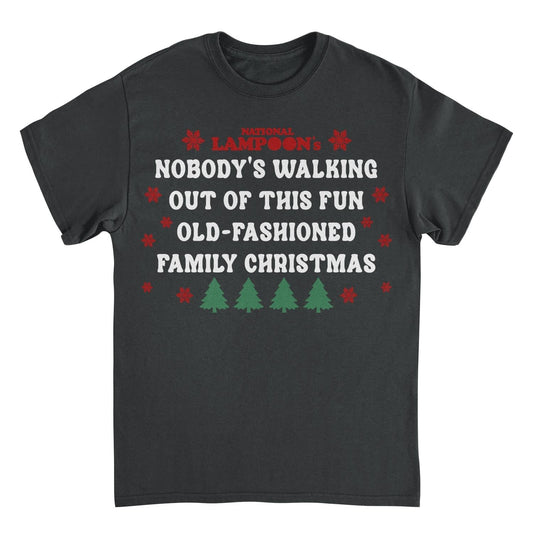 National Lampoon's Christmas Vacation Old Fashioned Family Christmas Mens T Shirt Black Officially Licensed