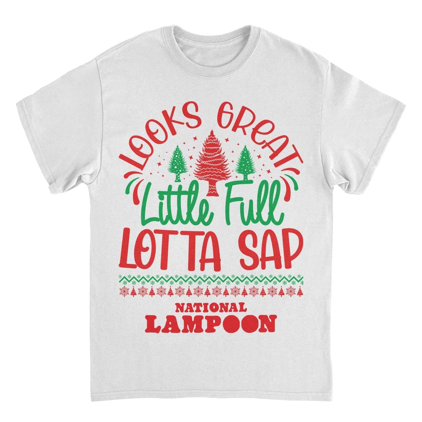 National Lampoon's Christmas Vacation Lotta Sap Mens T Shirt White Officially Licensed