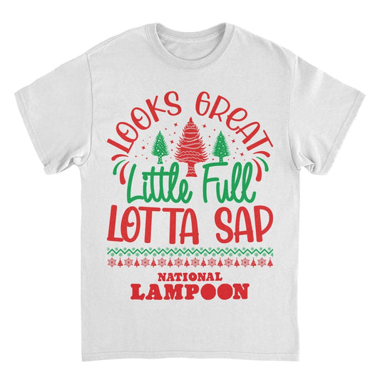 National Lampoon's Christmas Vacation Lotta Sap Mens T Shirt White Officially Licensed