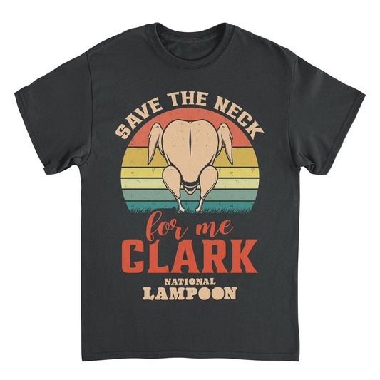 National Lampoon's Christmas Vacation Save the Neck Mens T Shirt Black Officially Licensed