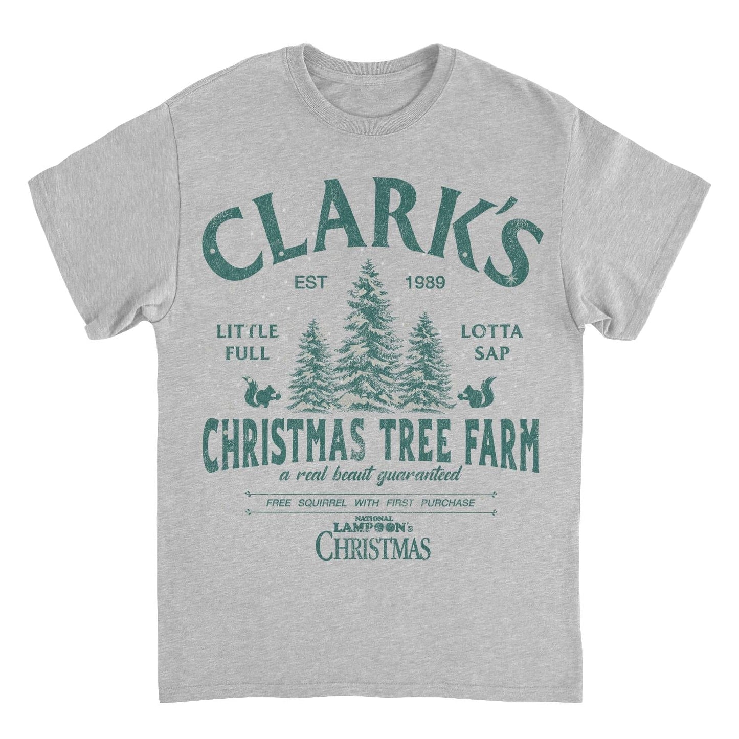 National Lampoon's Christmas Vacation Christmas Tree Mens T Shirt Sport Grey Officially Licensed