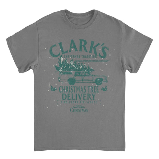 National Lampoon's Christmas Vacation Christmas Tree Delivery Mens T Shirt Charcoal Officially Licensed