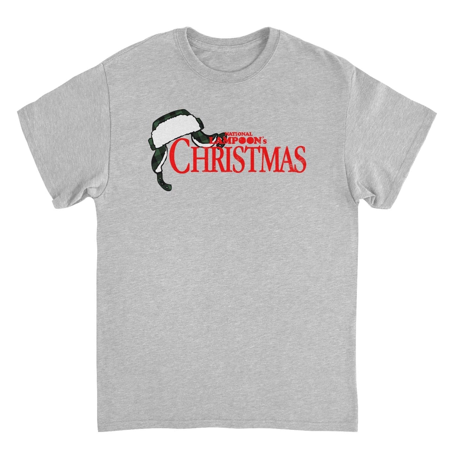 National Lampoon's Christmas Vacation Christmas Hat Mens T Shirt Sport Grey Officially Licensed