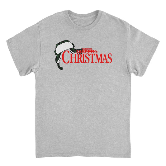National Lampoon's Christmas Vacation Christmas Hat Mens T Shirt Sport Grey Officially Licensed