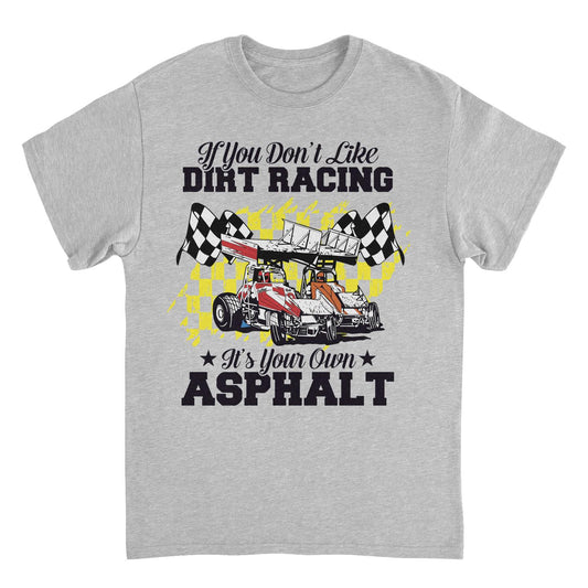 World of Outlaws Its Your Own Asphalt Mens T Shirt Sport Grey Officially Licensed