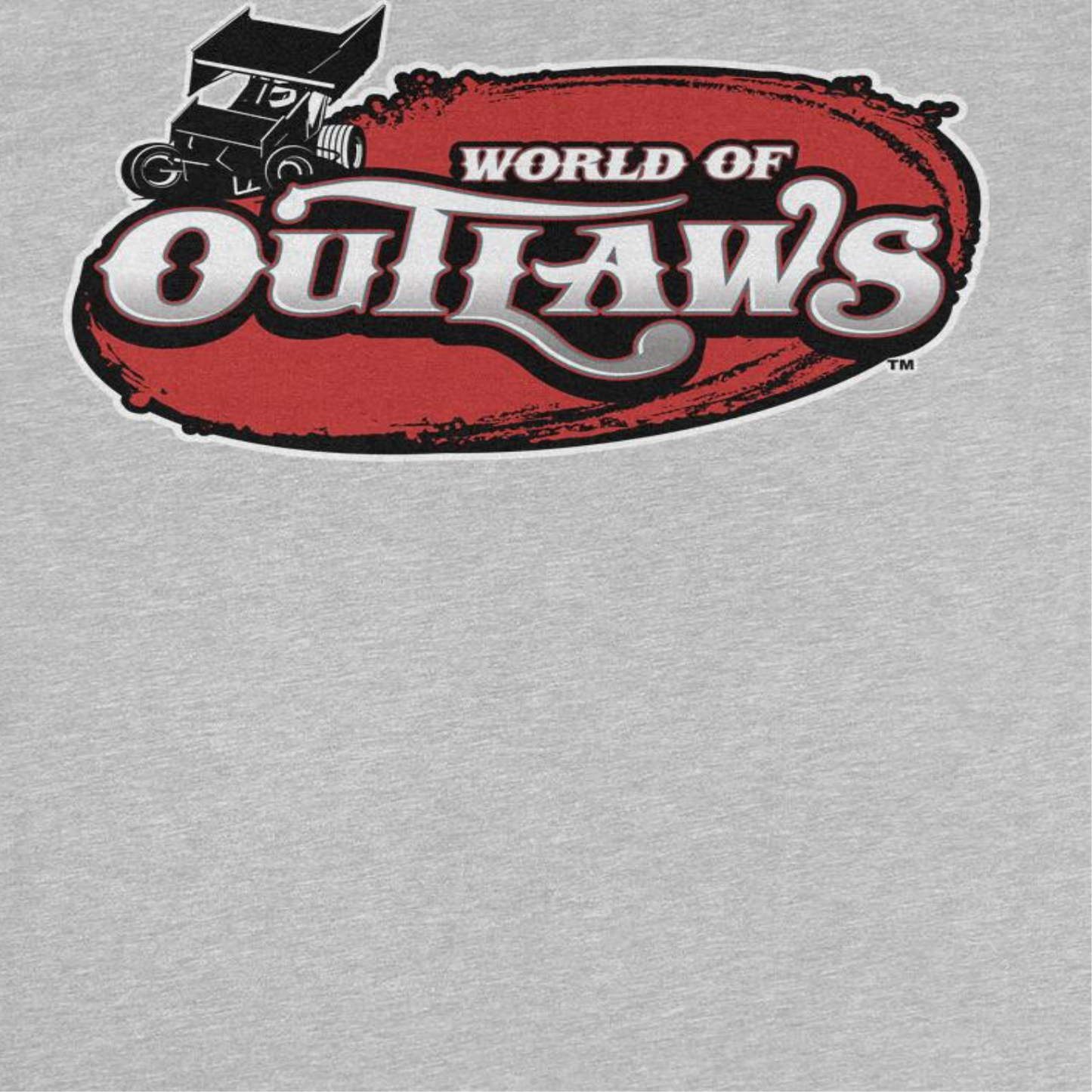 World of Outlaws Logo Mens T Shirt Sport Grey Officially Licensed