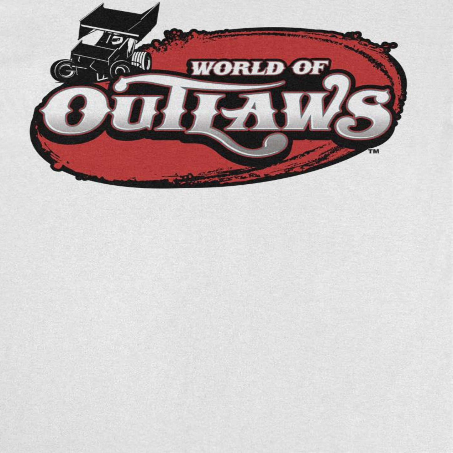 World of Outlaws Logo Mens T Shirt White Officially Licensed