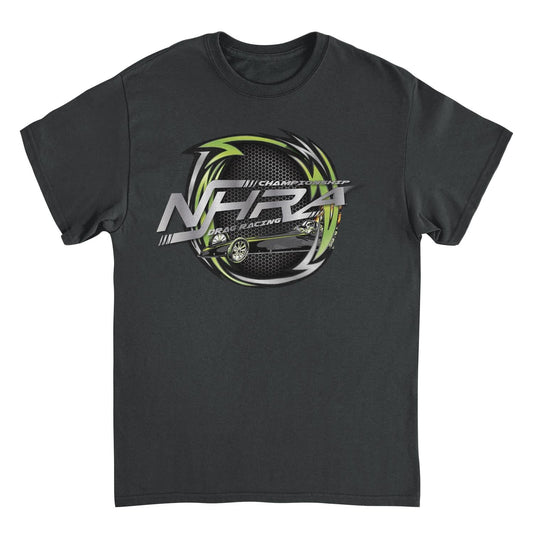 NHRA Championship Drag Racing Thunderbolt Green Mens T Shirt Black Officially Licensed