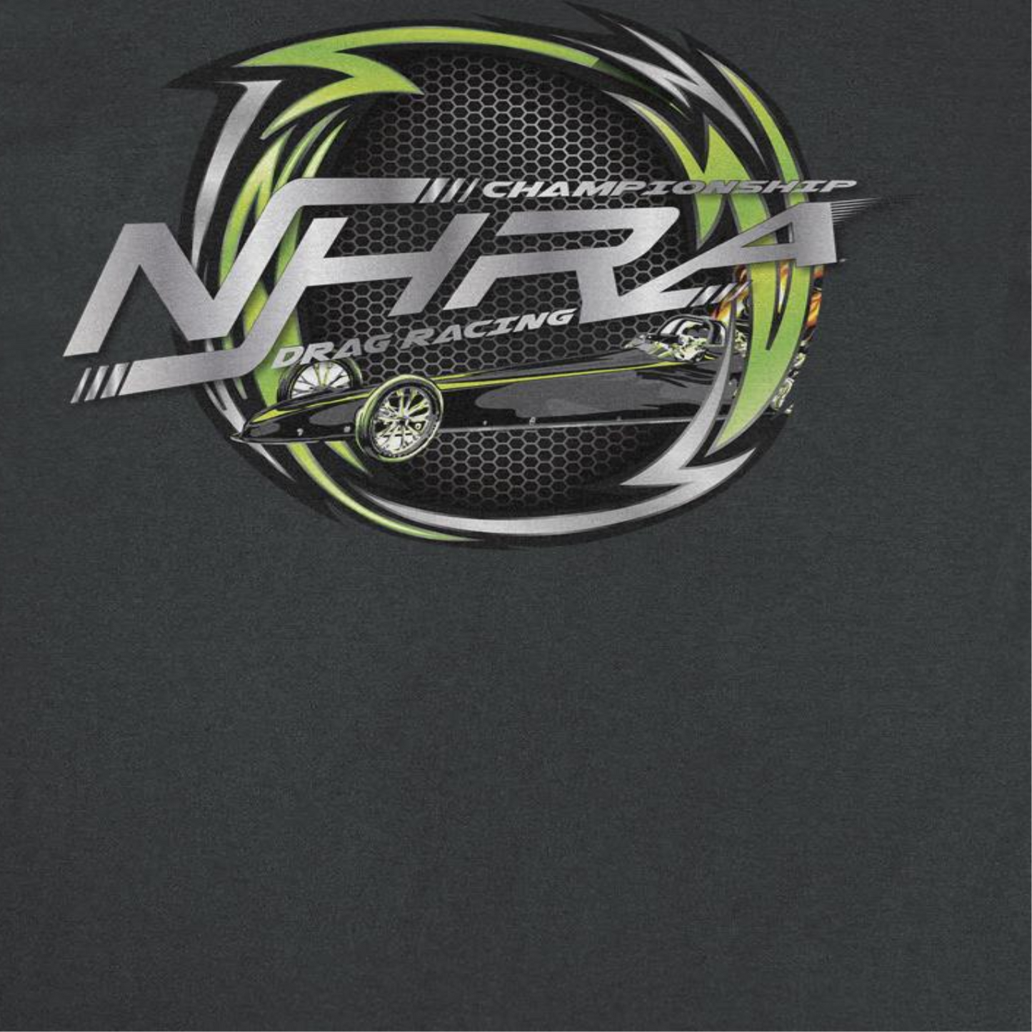 NHRA Championship Drag Racing Thunderbolt Green Mens T Shirt Black Officially Licensed