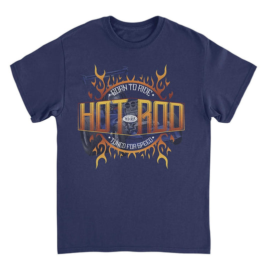 NHRA Born to Ride Tuned For Speed Mens T Shirt Navy Blue Officially Licensed