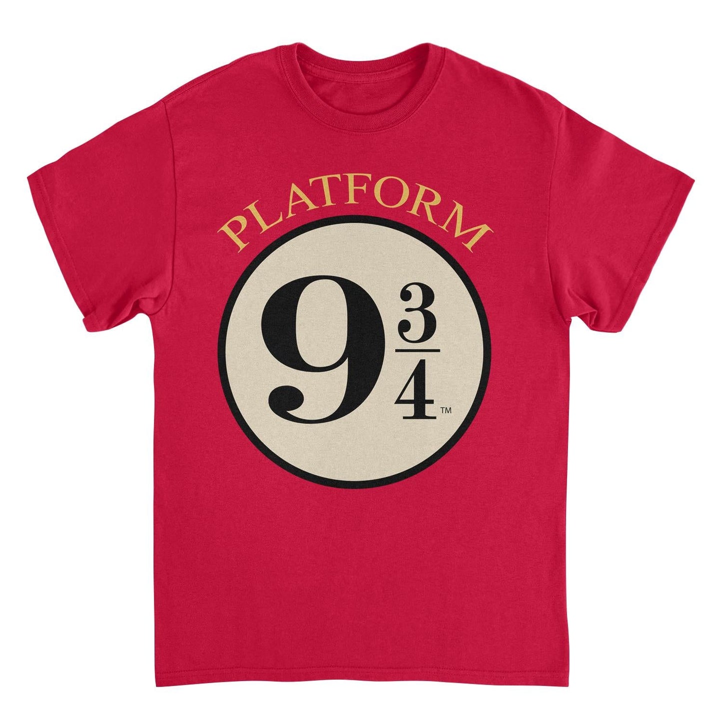 Harry Potter Platform 9 34 Mens T Shirt Red Officially Licensed