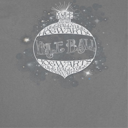 Harry Potter Christmas Sphere Hogwarts Mens T Shirt Charcoal Officially Licensed