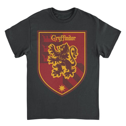Harry Potter Griffindor Emblem Mens T Shirt Black Officially Licensed