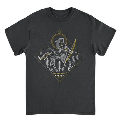 Harry Potter Minimalist Centaur Outline Mens T Shirt Black Officially Licensed