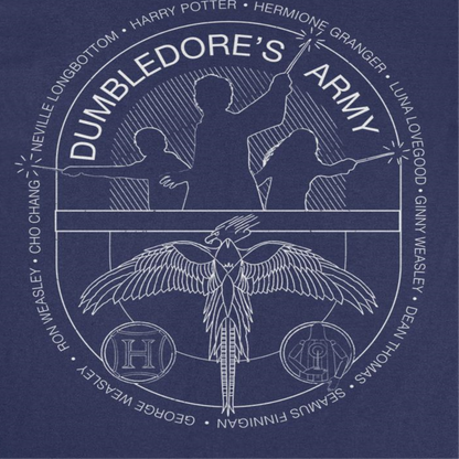 Harry Potter Dumbledores Army Emblem Mens T Shirt Navy Blue Officially Licensed