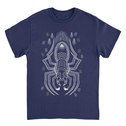 Harry Potter Aragog Minimalist Outline Mens T Shirt Navy Blue Officially Licensed