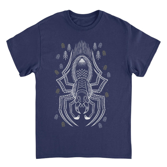 Harry Potter Aragog Minimalist Outline Mens T Shirt Navy Blue Officially Licensed